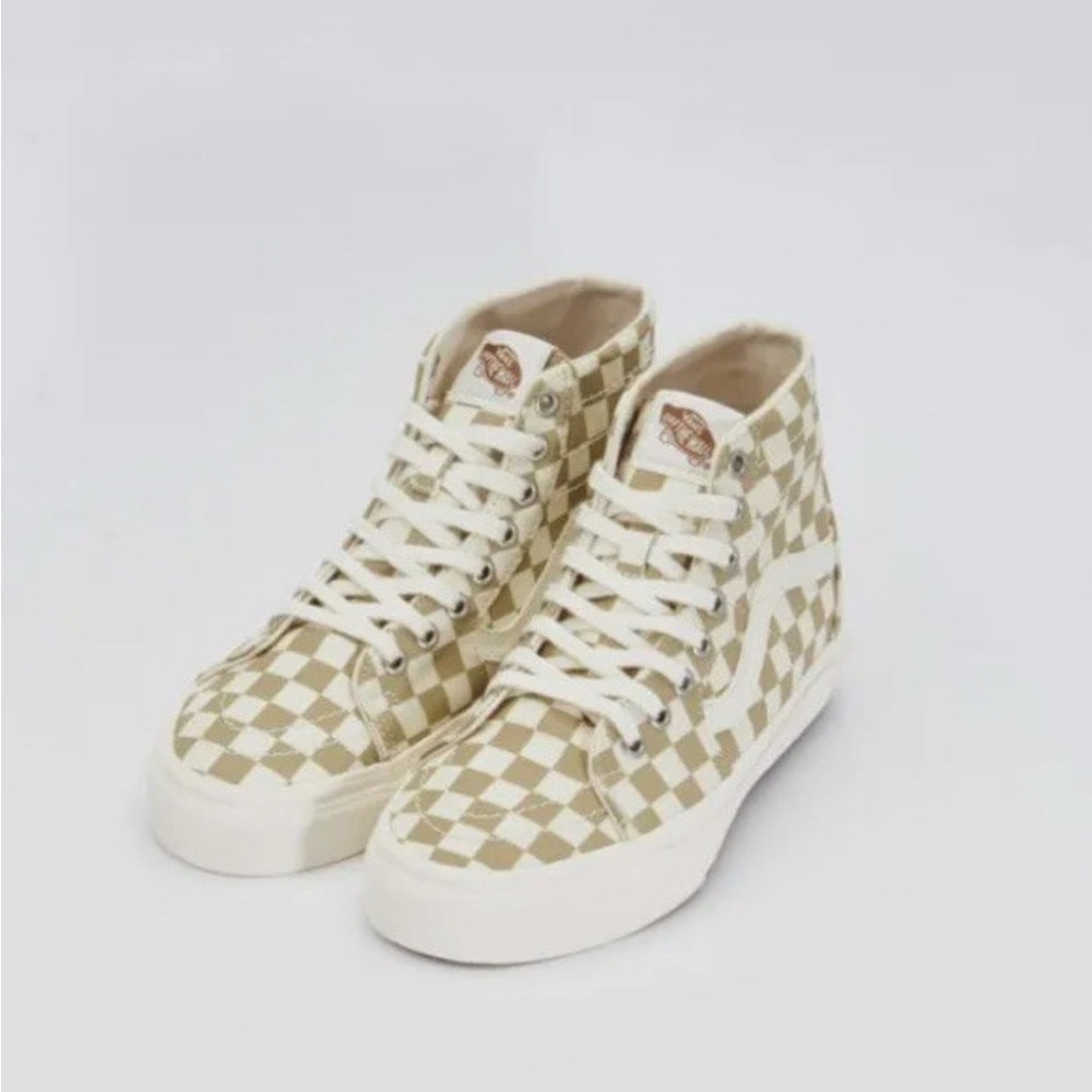Vans Sk8-Hi Eco Theory Checkerboard High Top Sneakers Women's size 5.5 - Picture 2 of 7